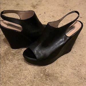 Steve Madden Black Platform Shoes